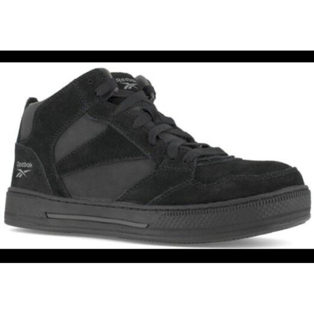 Reebok RB1735 Dayod Safety Toe Skateboard Work High-Top Shoe Black Men's 11.5W